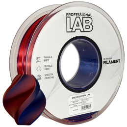 Silk PLA Dual Color red blue 