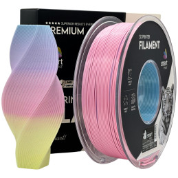 Silk PLA rainbow light color 