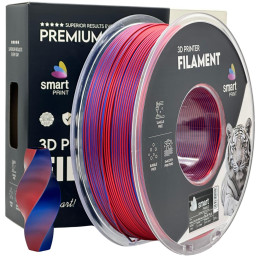 Silk PLA Dual Color red blue 